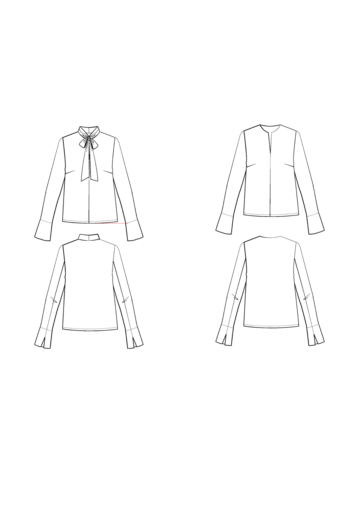 Complément patron couture gratuit robe Péninsule - version blouse (PDF à télécharger) - Maison Fauve