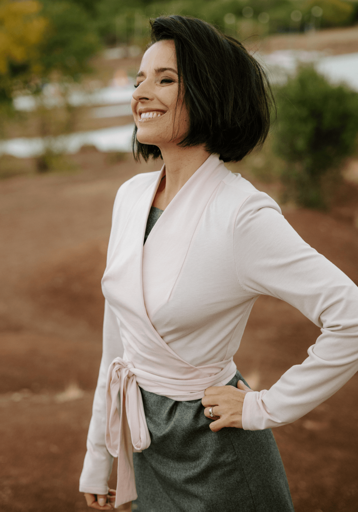 Soft jersey 100 % coton bordeaux et rose poudré - Maison Fauve