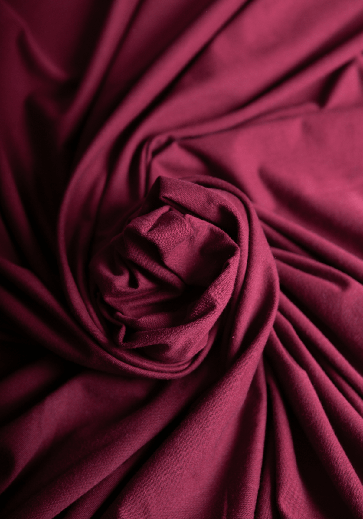 Soft jersey 100 % coton bordeaux et rose poudré - Maison Fauve