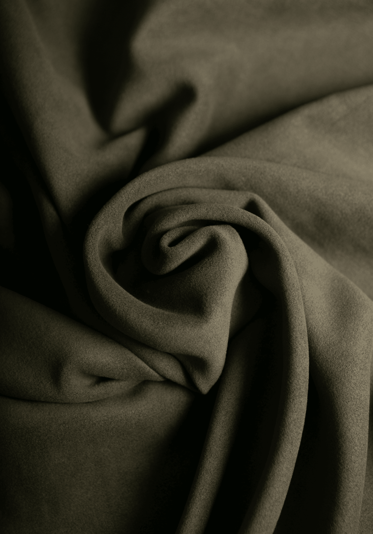Suédine beige, marron ou vert mousse au mètre - Tissu aspect daim - Maison Fauve