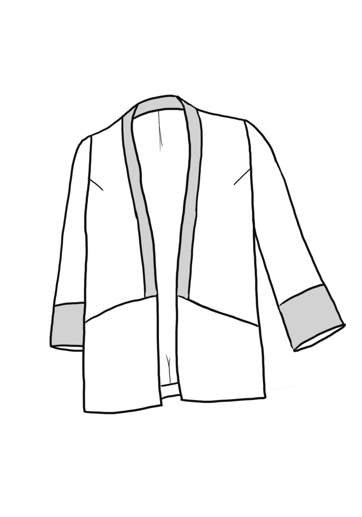 Patron veste Sable / Patron pochette - Maison Fauve