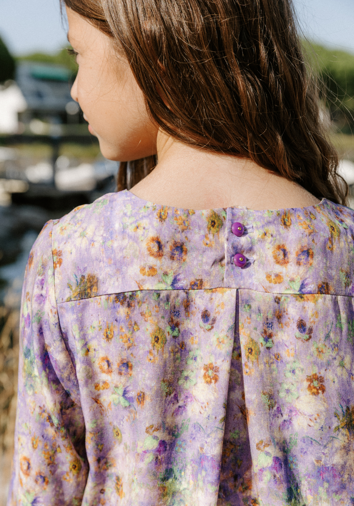 Patron couture blouse fille Miss Violette - Patron pochette - Maison Fauve