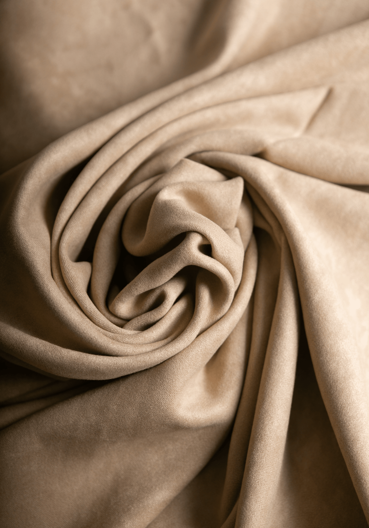 Suédine beige, marron ou vert mousse au mètre - Tissu aspect daim - Maison Fauve